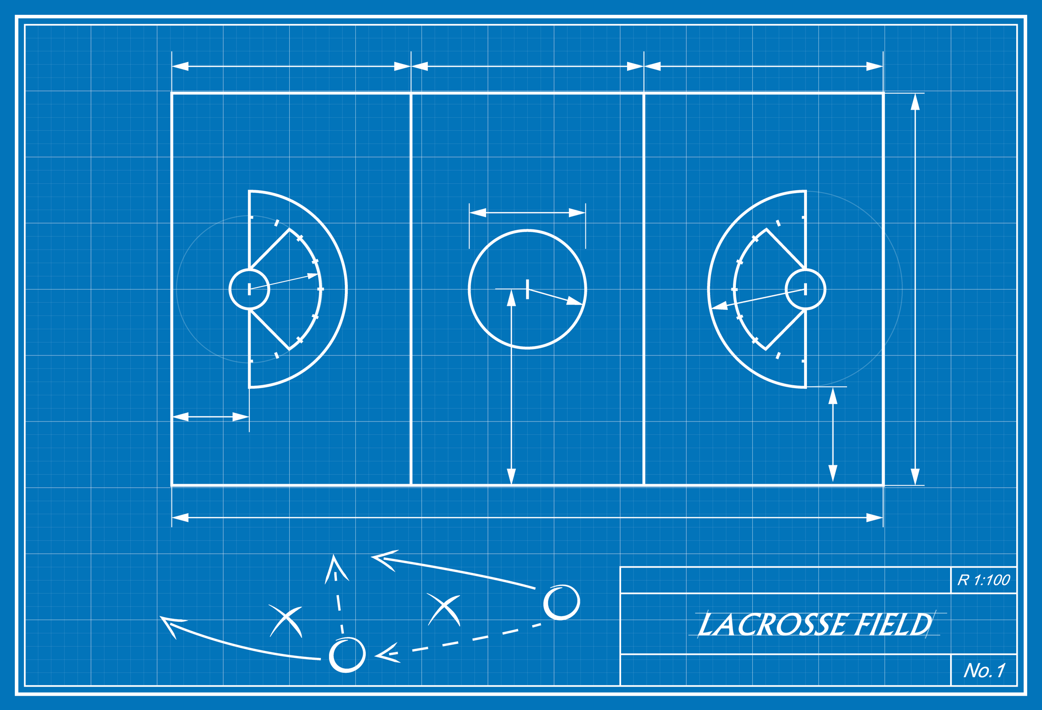 College Lacrosse Field Dimensions